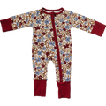 Desert Floral Ribbed Bamboo Zipper