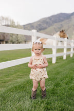 Baby Girl Horse Tank Bubble Romper
