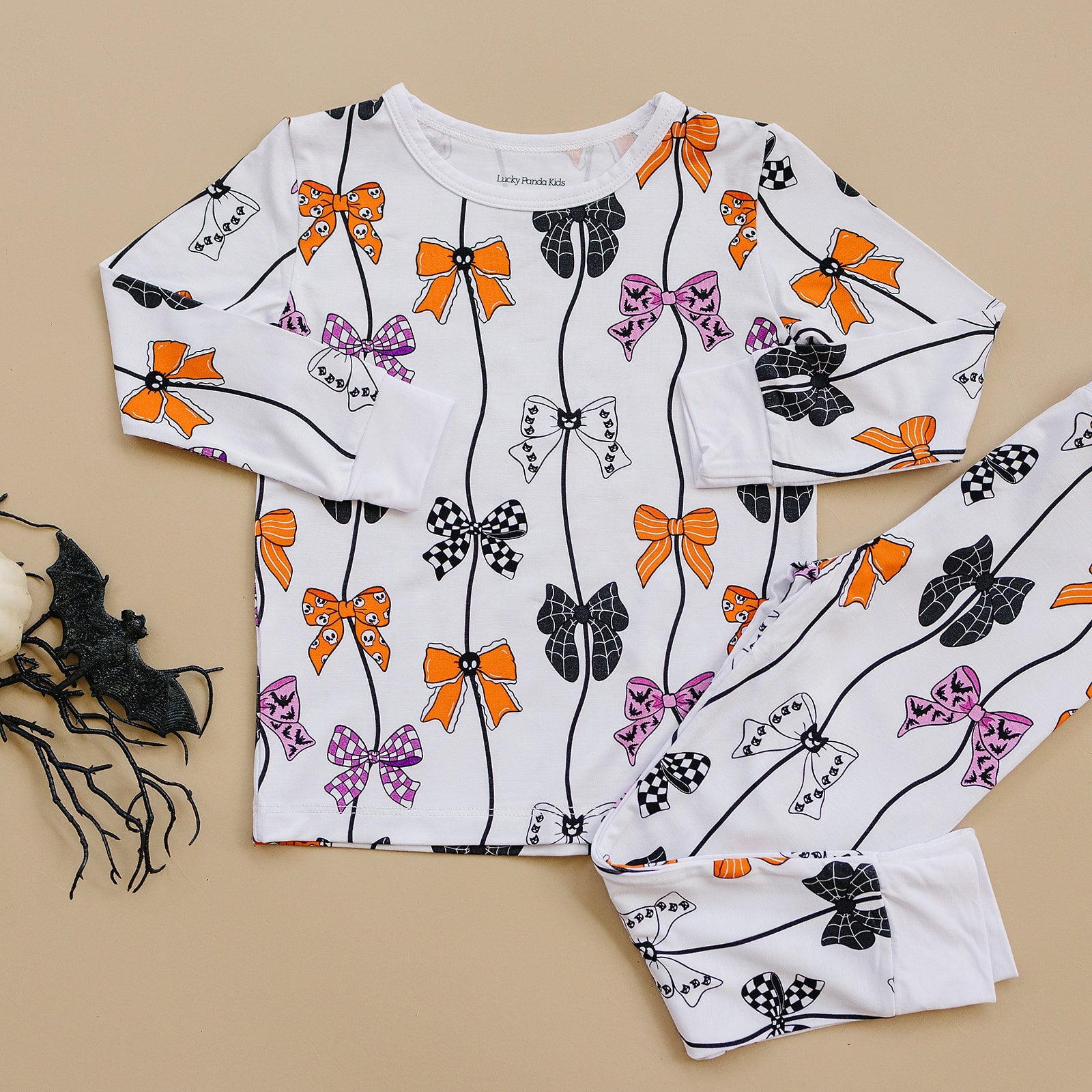 Bamboo Two Piece Pajama Set | Spooky Bows