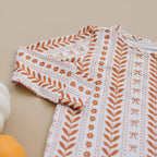 Boho Daisy Bamboo Two-Piece Pajama Set