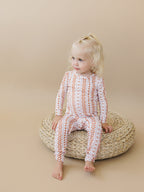 Boho Daisy Bamboo Two-Piece Pajama Set