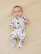 Bamboo Zip Romper | Skater