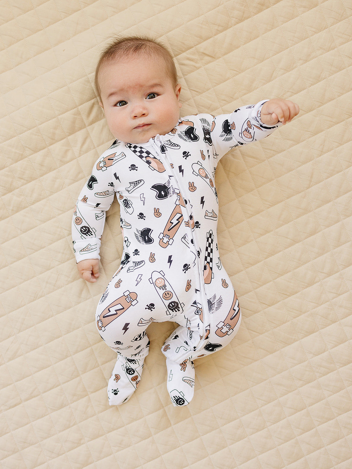 Bamboo Zip Romper | Sk8er
