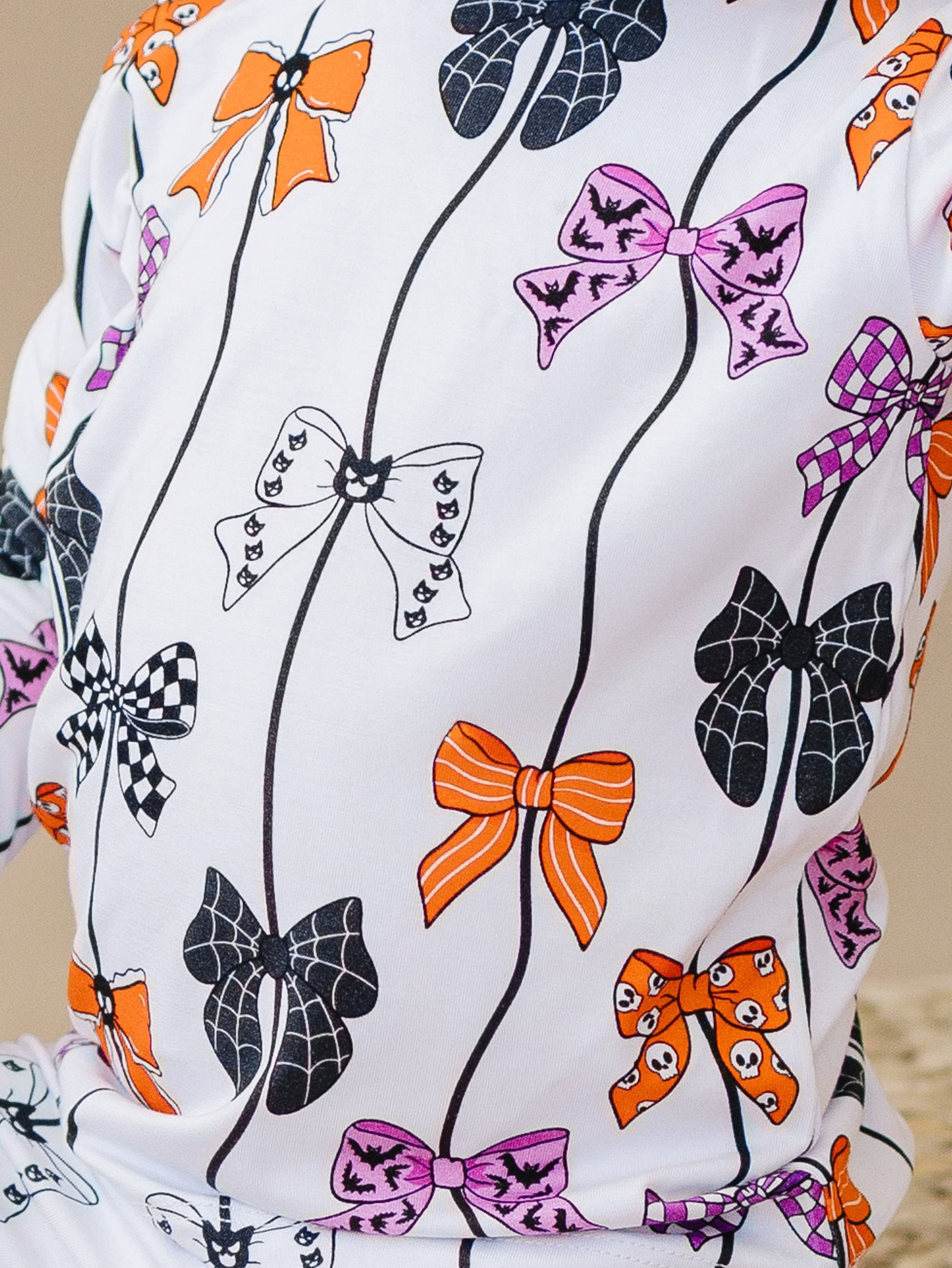 Bamboo Two Piece Pajama Set | Spooky Bows