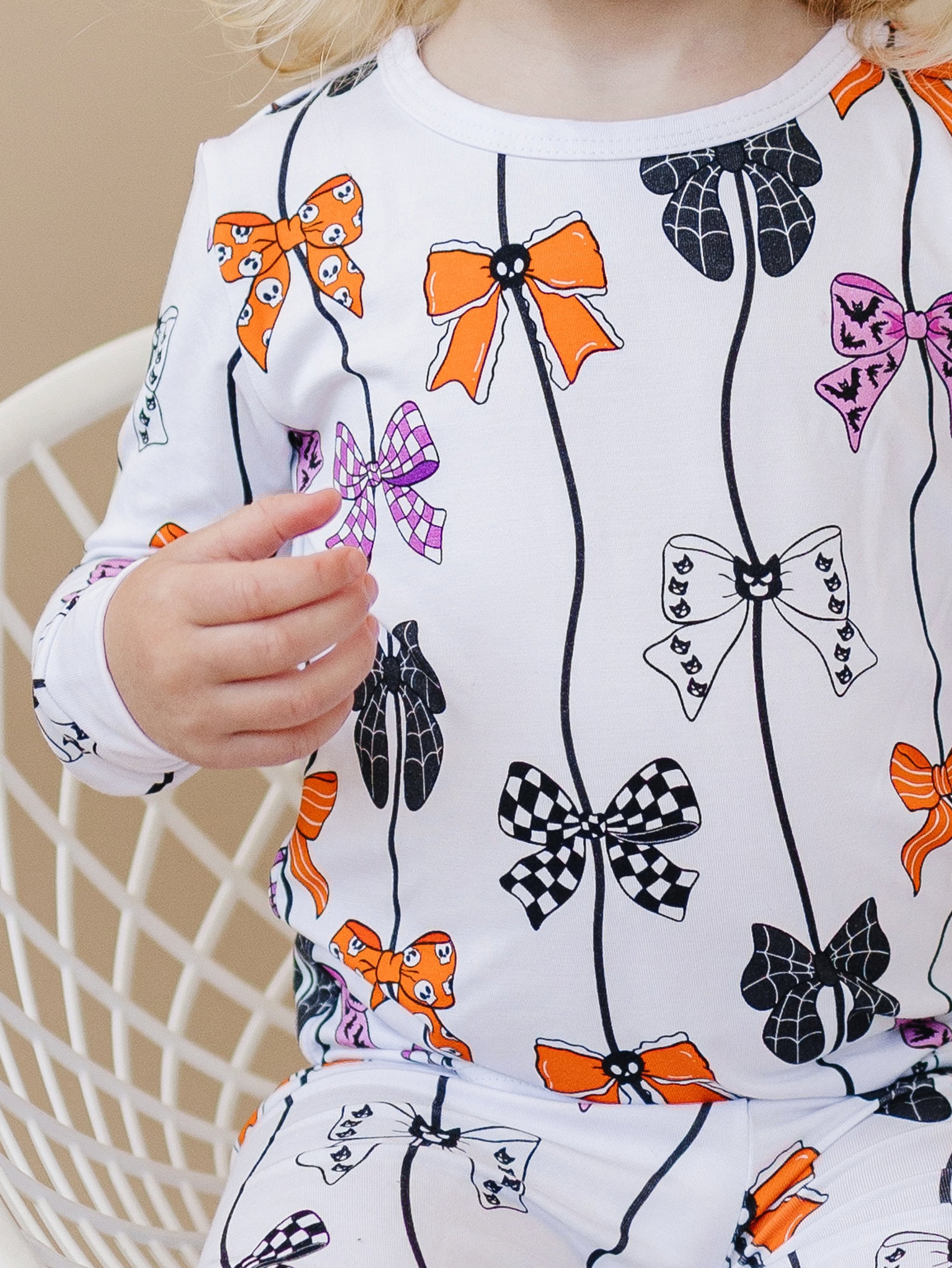 Bamboo Two Piece Pajama Set | Spooky Bows