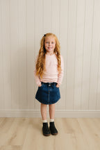 Dark Wash Denim Skirt