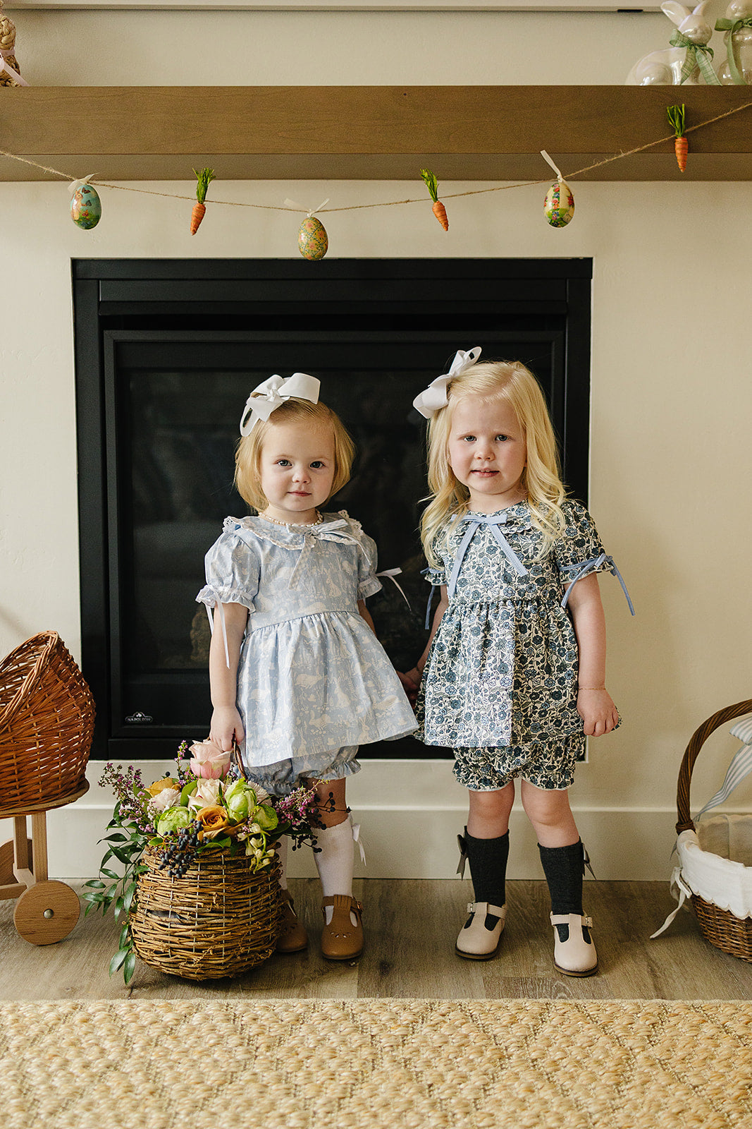 Baby Girl Blue Bunny Bloomer Set