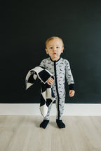 Bats Bamboo Zipper Pajama Romper
