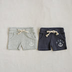 Heather Grey Cotton Pocket Shorts for Kids