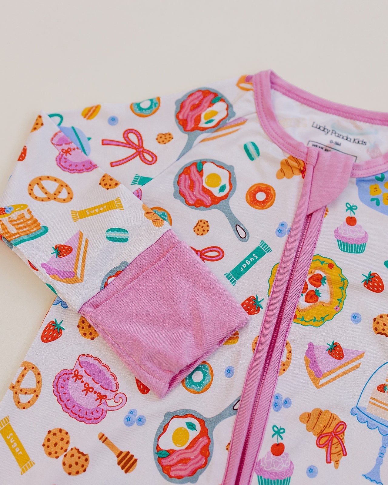 Bamboo Zip Romper | Breakfast Whimsy