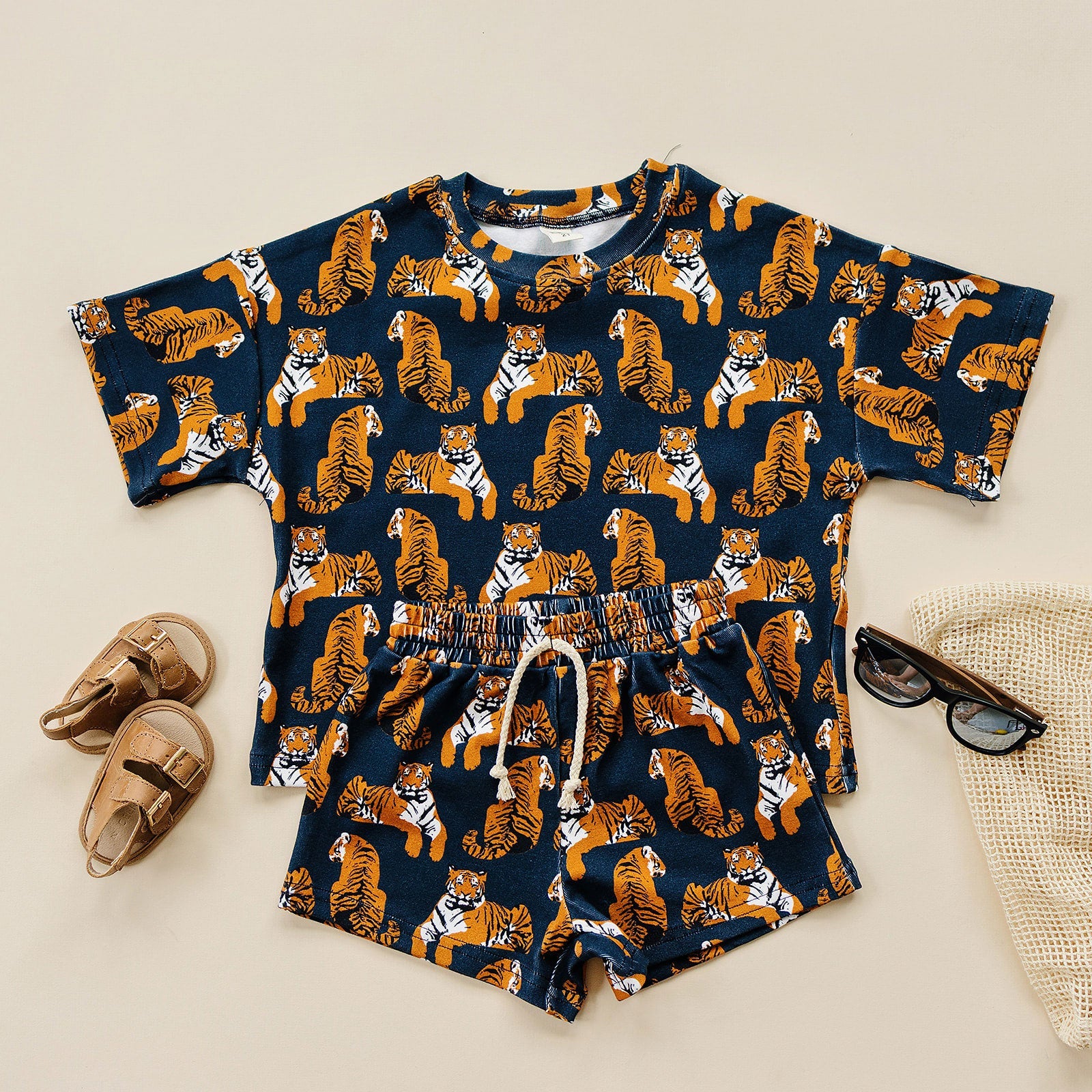 Tiger Shorts Set