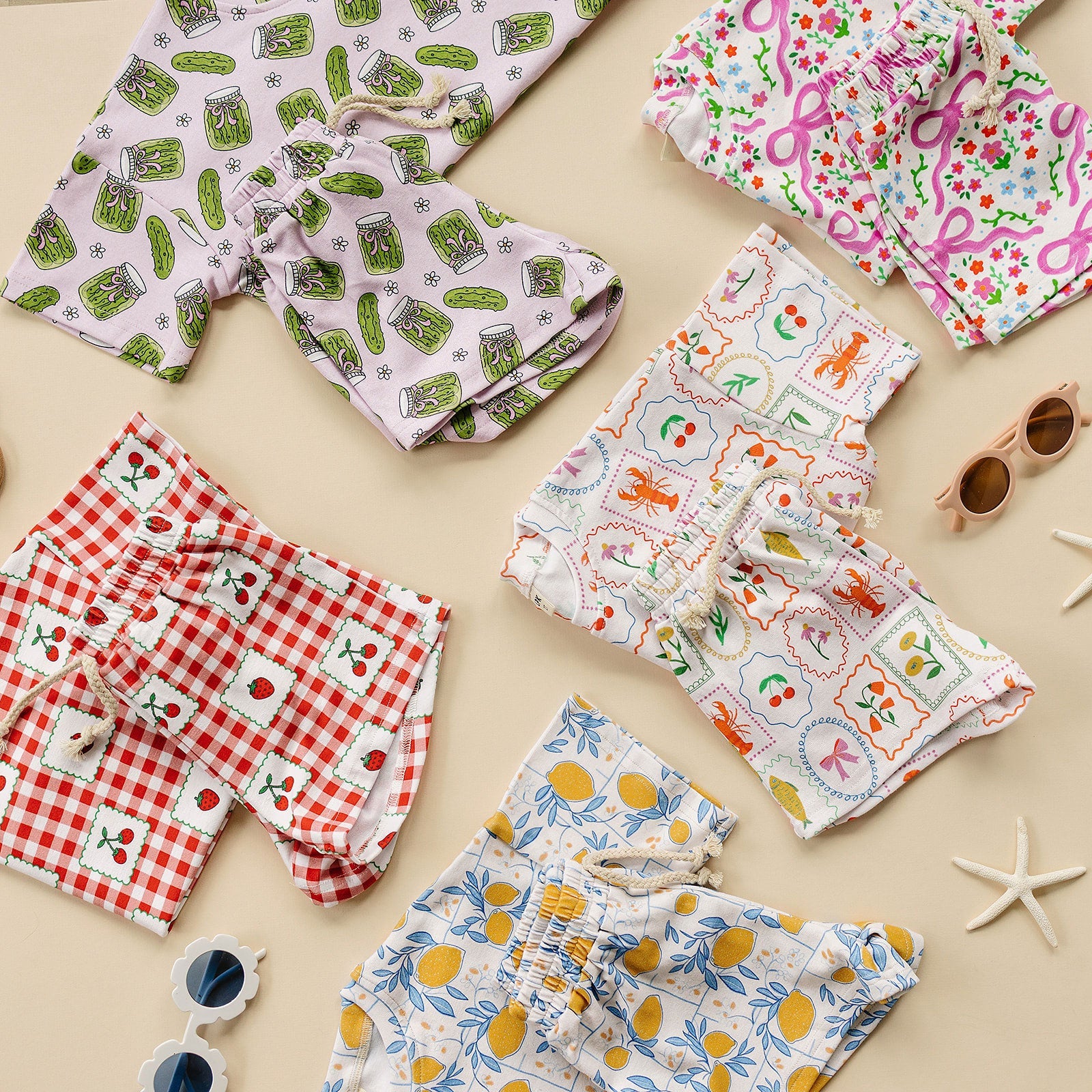 Whimsy Summer Shorts Set