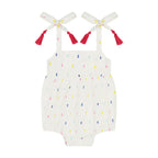 Zoe Baby Romper Confetti Swiss Dot