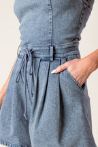 A BAR SONG DENIM ROMPER - Blissfully Lavender BoutiqueFlying Tomato