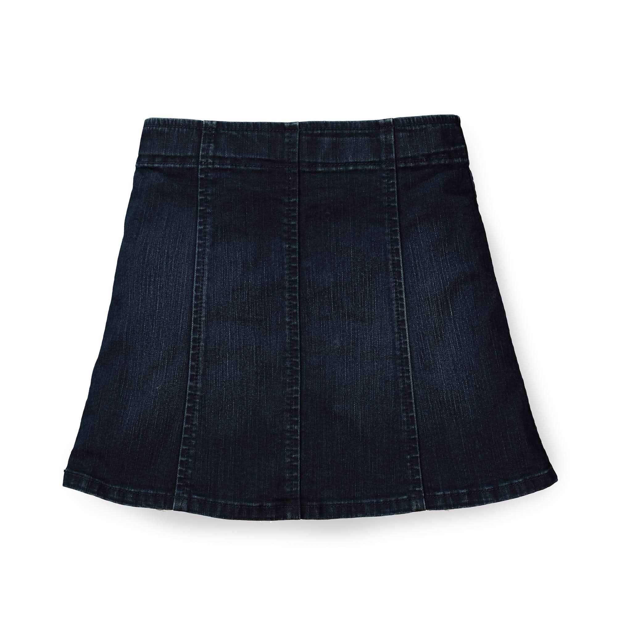 A-Line Snap Front Skirt