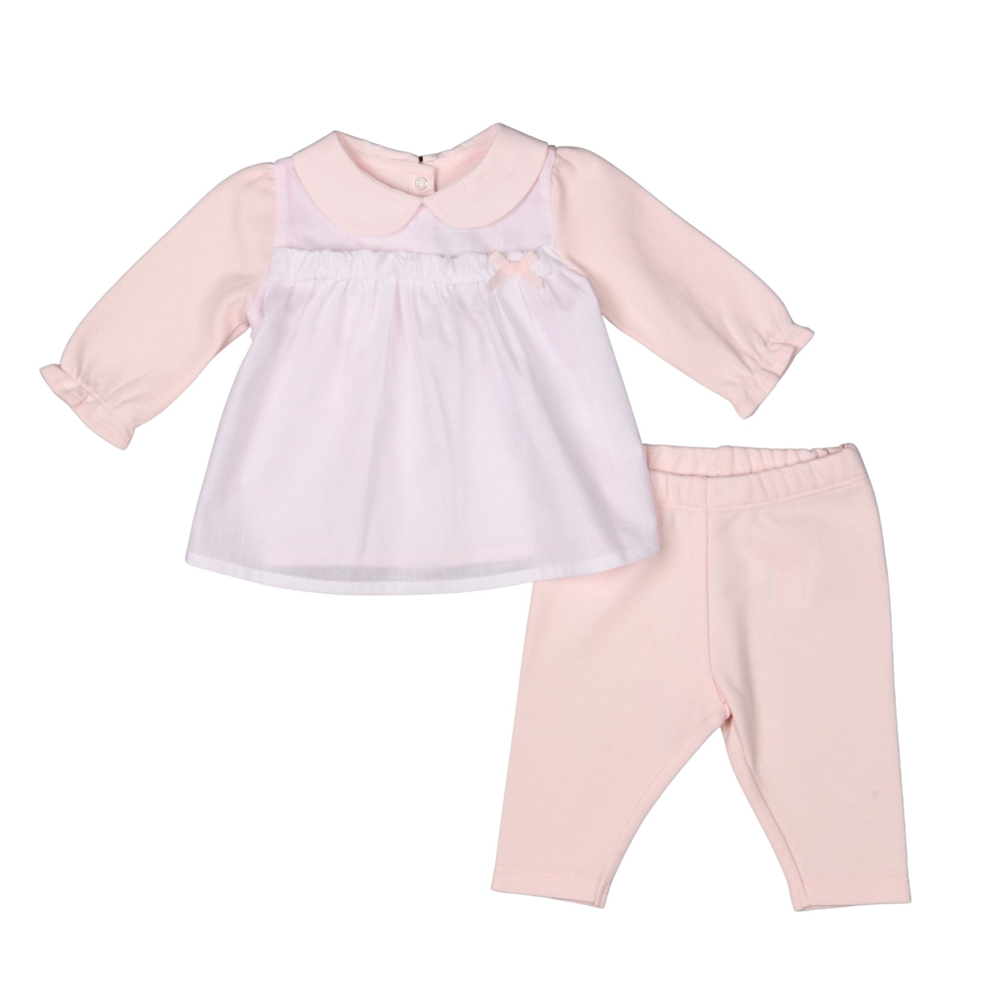 Alma Pink & White Organic Cotton Set