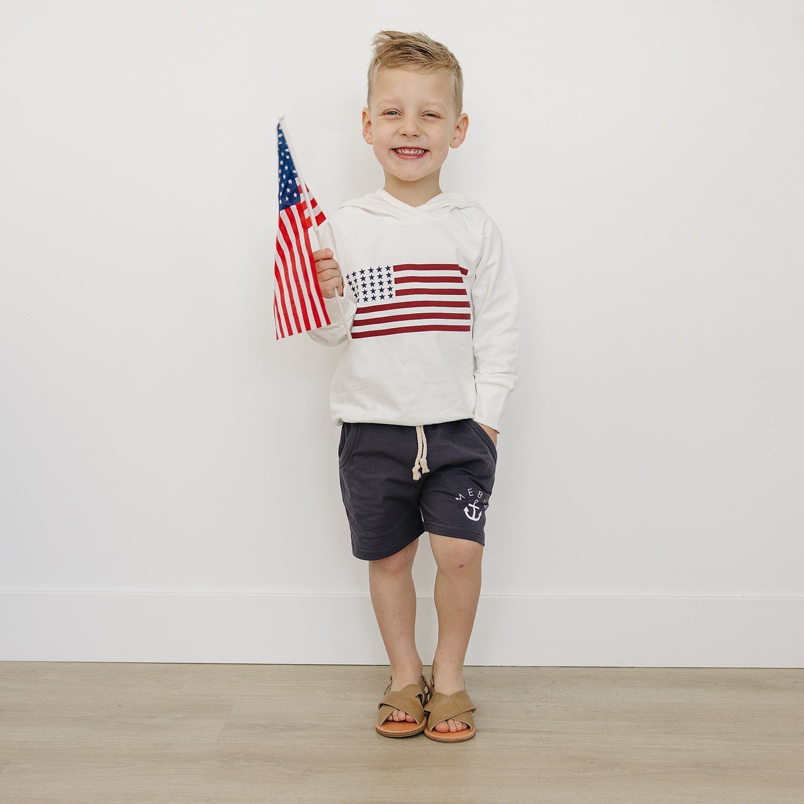 American Flag Hoodie - Blissfully Lavender BoutiqueMebie Baby