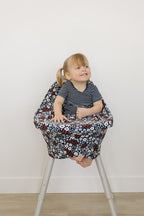 Americana Floral Ribbed Bamboo Multi - Use Cover - Blissfully Lavender BoutiqueMebie Baby