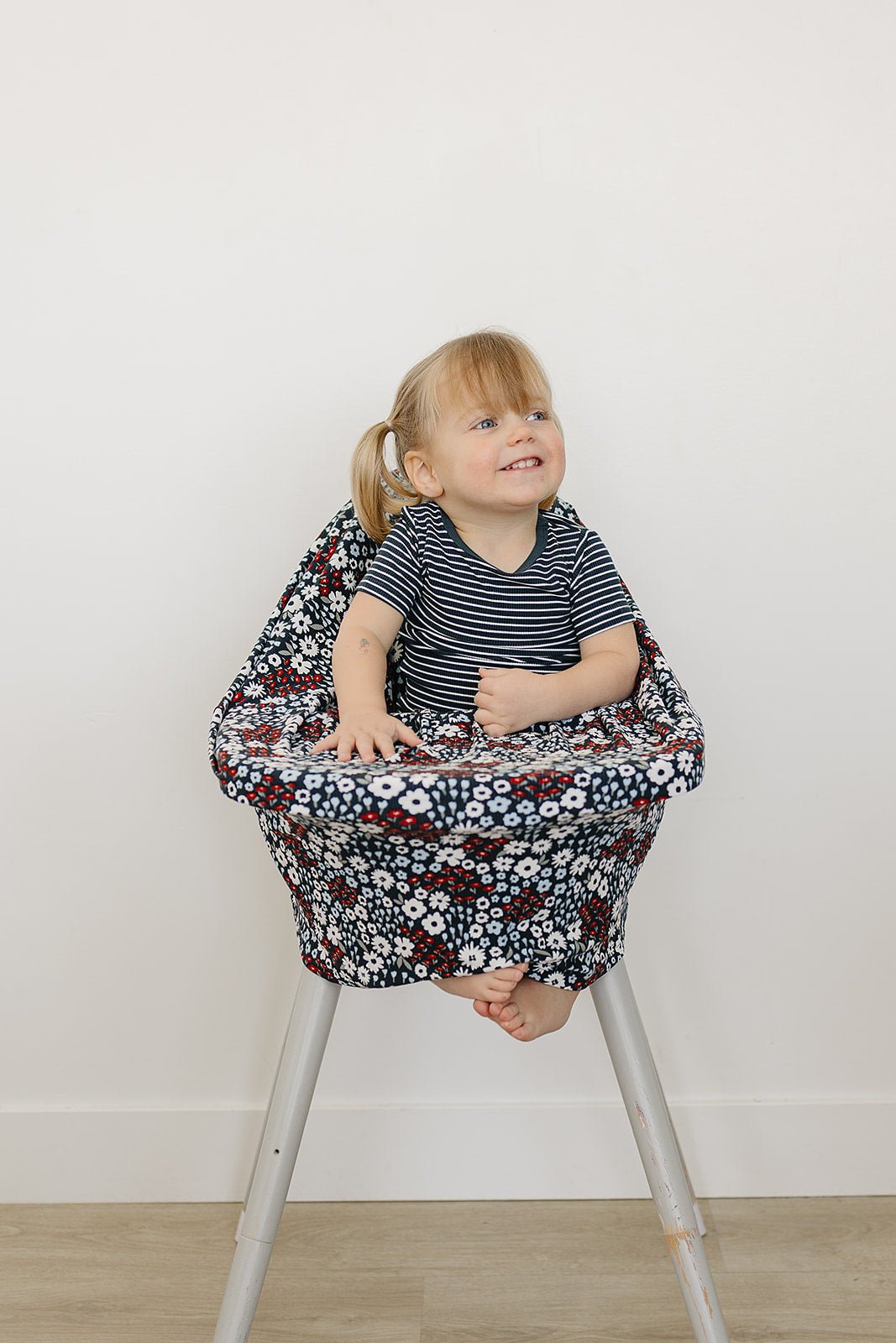 Americana Floral Ribbed Bamboo Multi - Use Cover - Blissfully Lavender BoutiqueMebie Baby