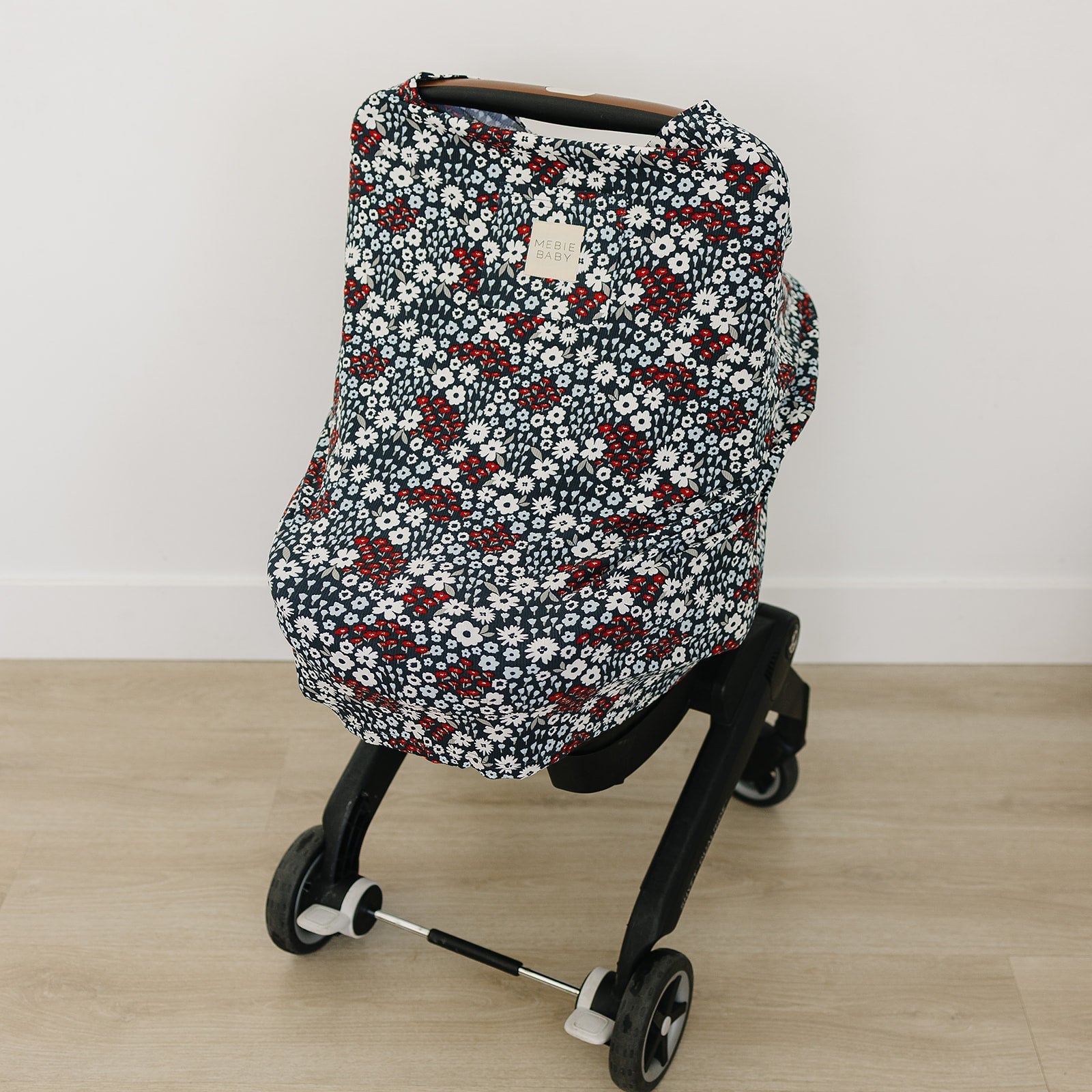 Americana Floral Ribbed Bamboo Multi - Use Cover - Blissfully Lavender BoutiqueMebie Baby