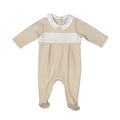 Andy Beige Organic Cotton Footie - Blissfully Lavender BoutiqueBebe Sweeny