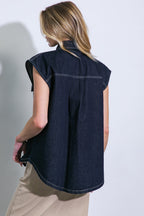 Women’s Dark Denim Top