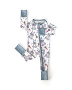 Baby Bamboo Zip Romper | Rad Bunny - Blissfully Lavender BoutiqueLUCKY PANDA KIDS