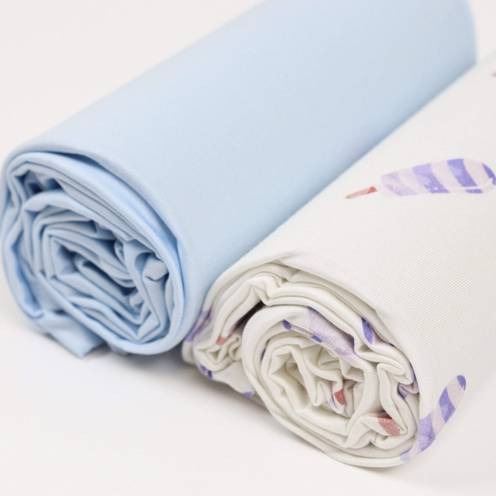 Baby Blue Popsicle Swaddle Blanket - 2 Pack - Blissfully Lavender BoutiqueGoosewaddle® | Newborn Baby Blankets Toys Teethers Bibs & More