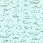 Baby Boy Big Fish on Aqua Pima Cotton Henley Romper - Blissfully Lavender BoutiqueFeather Baby