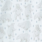 Baby Boy Dancing Bear Sailor - Sleeve Long Pima Cotton Romper - Blissfully Lavender BoutiqueFeather Baby