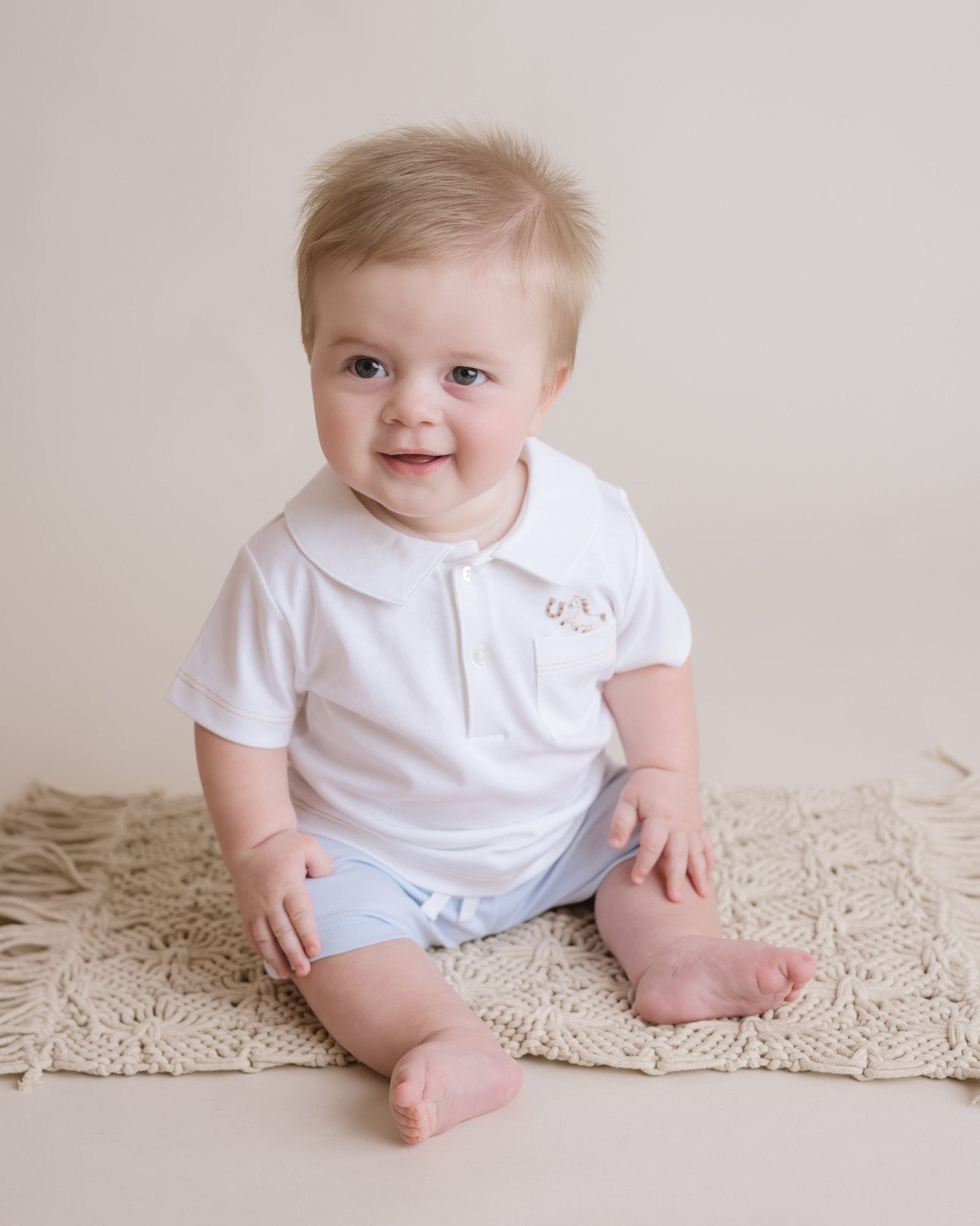 Baby Boy Rodeo Horse Pima Cotton Play Set - Blissfully Lavender BoutiqueCuclie