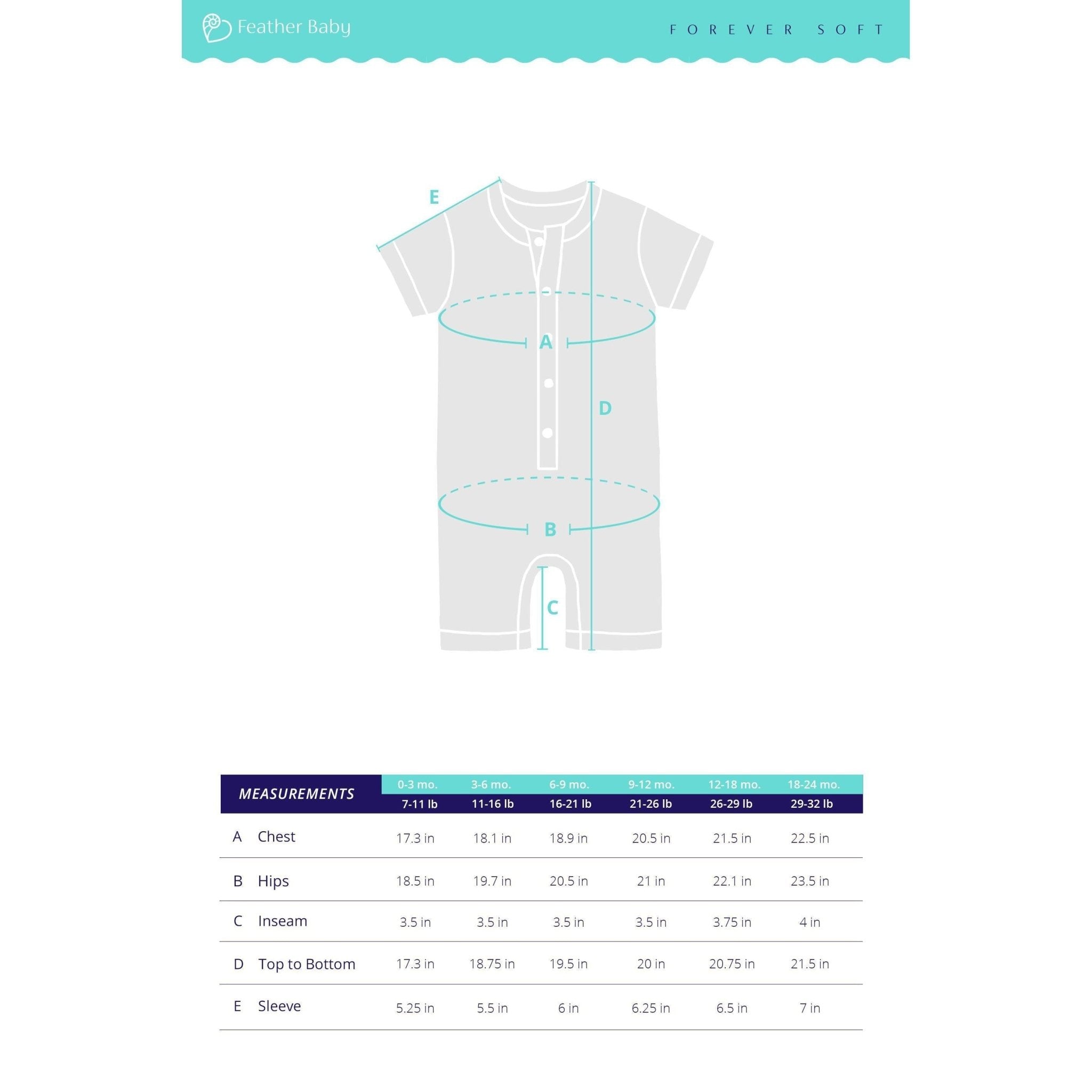 Baby Boy Skinny Fish Pima Cotton Henley Romper - Blissfully Lavender BoutiqueFeather Baby