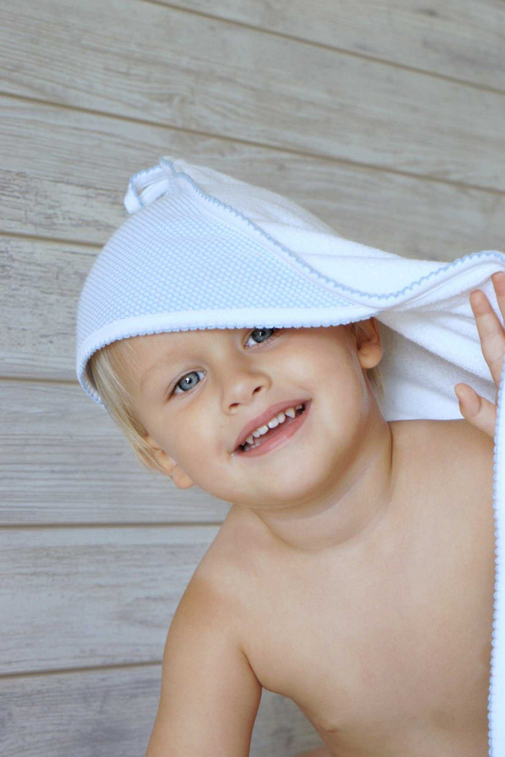 Baby Bubble Hooded Towel - Blue - Blissfully Lavender BoutiqueNella Pima
