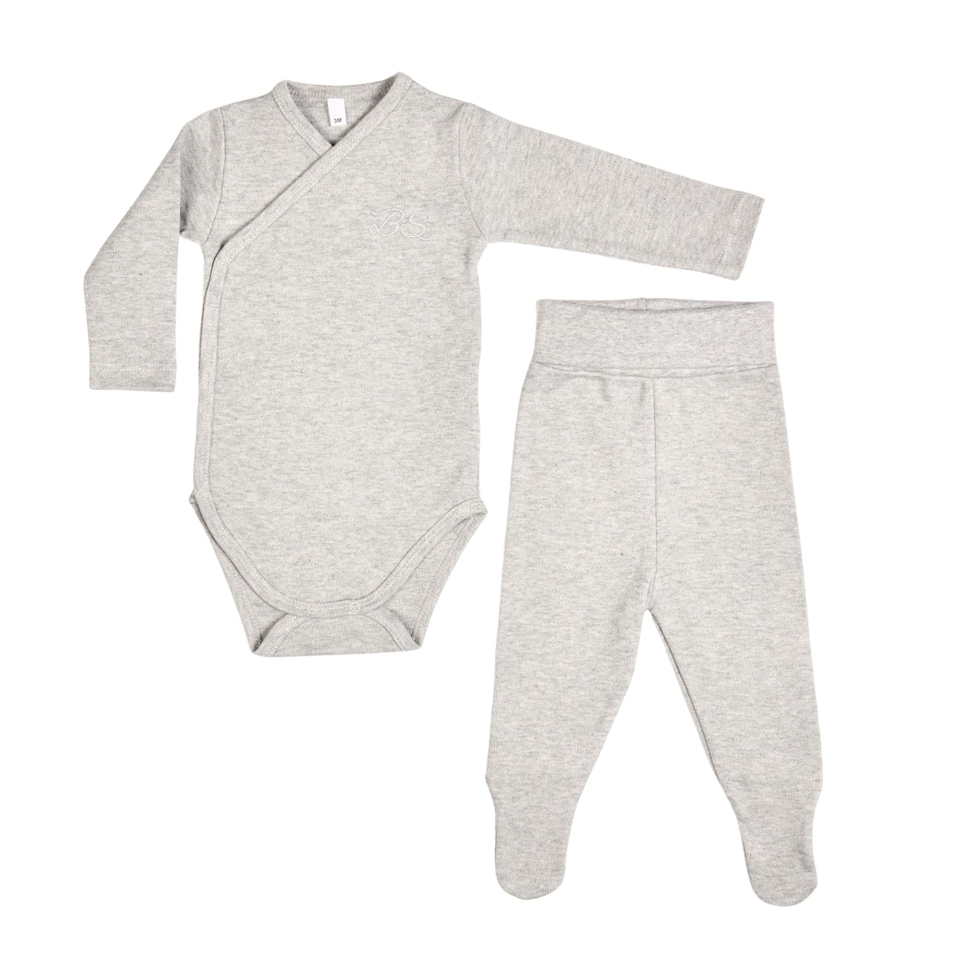 Bebe Sweeny Essential Blue & Gray Leggings Set