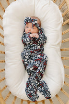 Baby Girl Americana Floral Bamboo Knot Gown - Blissfully Lavender BoutiqueMebie Baby