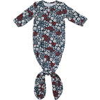 Baby Girl Americana Floral Bamboo Knot Gown - Blissfully Lavender BoutiqueMebie Baby