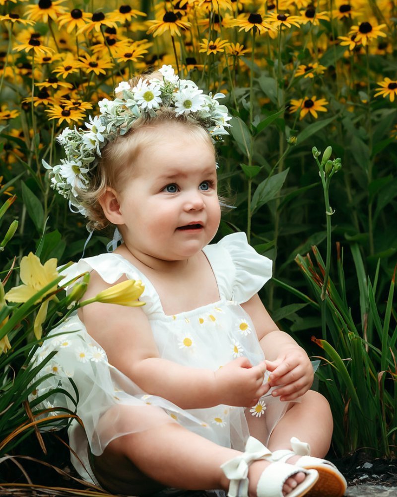 Baby Girl Dixie Dress Romper - Blissfully Lavender BoutiqueBailey's Blossoms