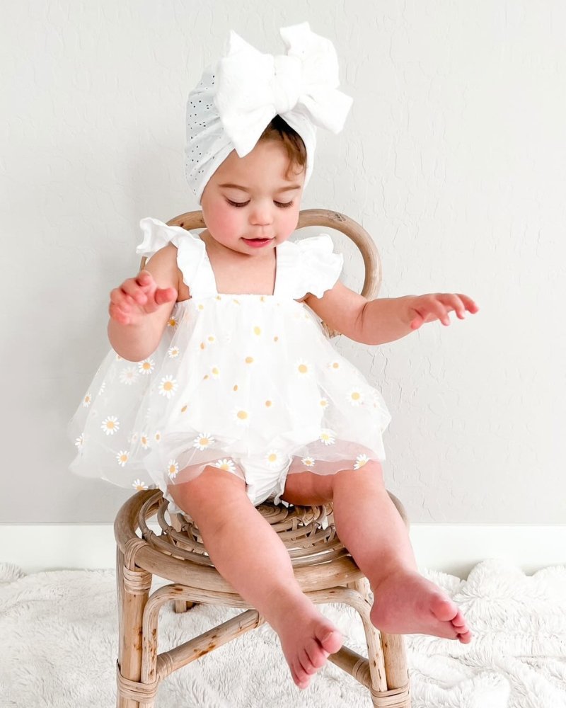 Baby Girl Dixie Dress Romper - Blissfully Lavender BoutiqueBailey's Blossoms