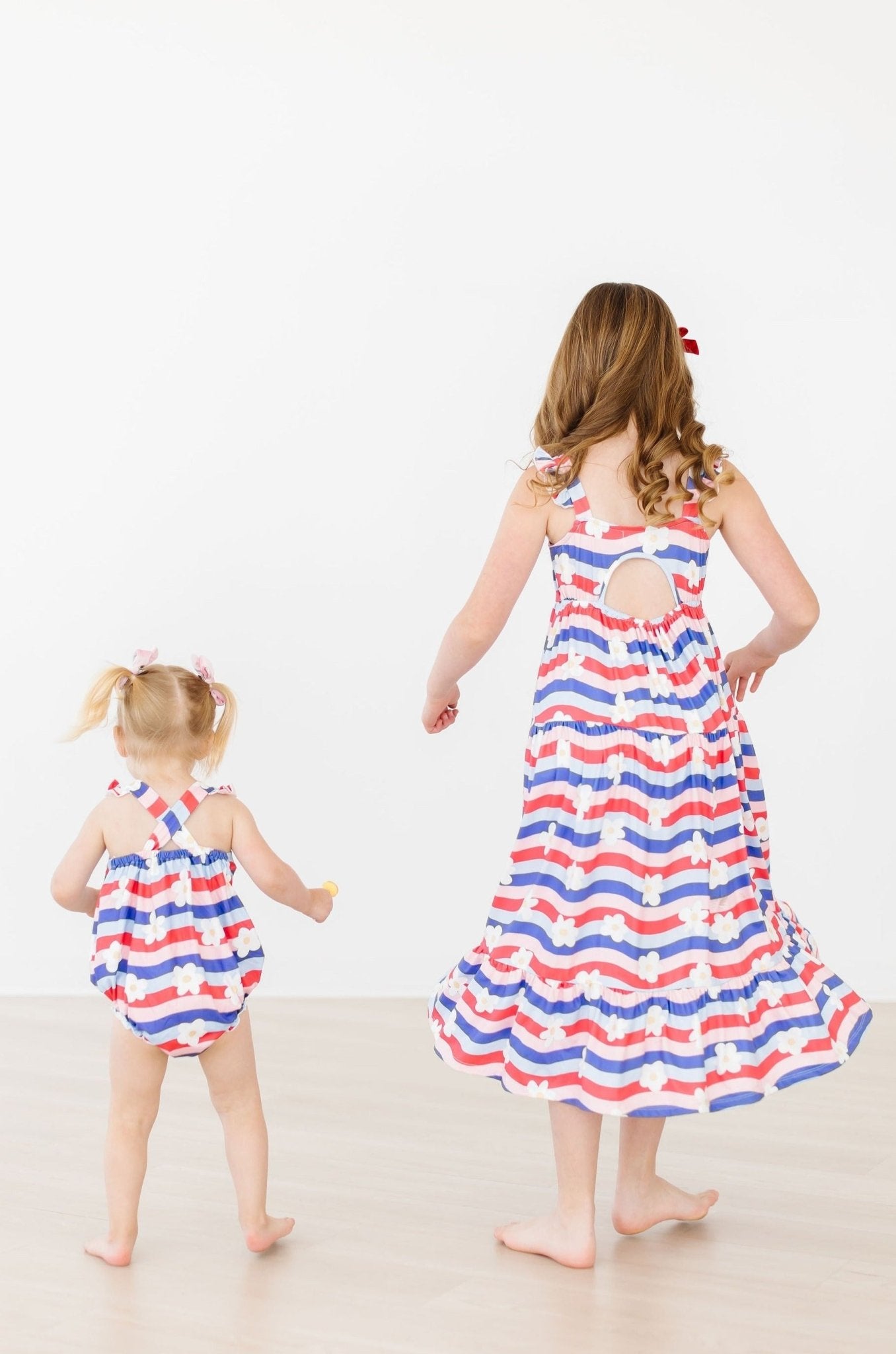 Baby Girl Ruffle Cross Back Romper - Blissfully Lavender BoutiqueMila & Rose ®