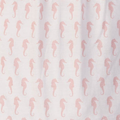 Baby Girl Seahorse Pima Cotton Angel Sleeve Romper - Blissfully Lavender BoutiqueFeather Baby