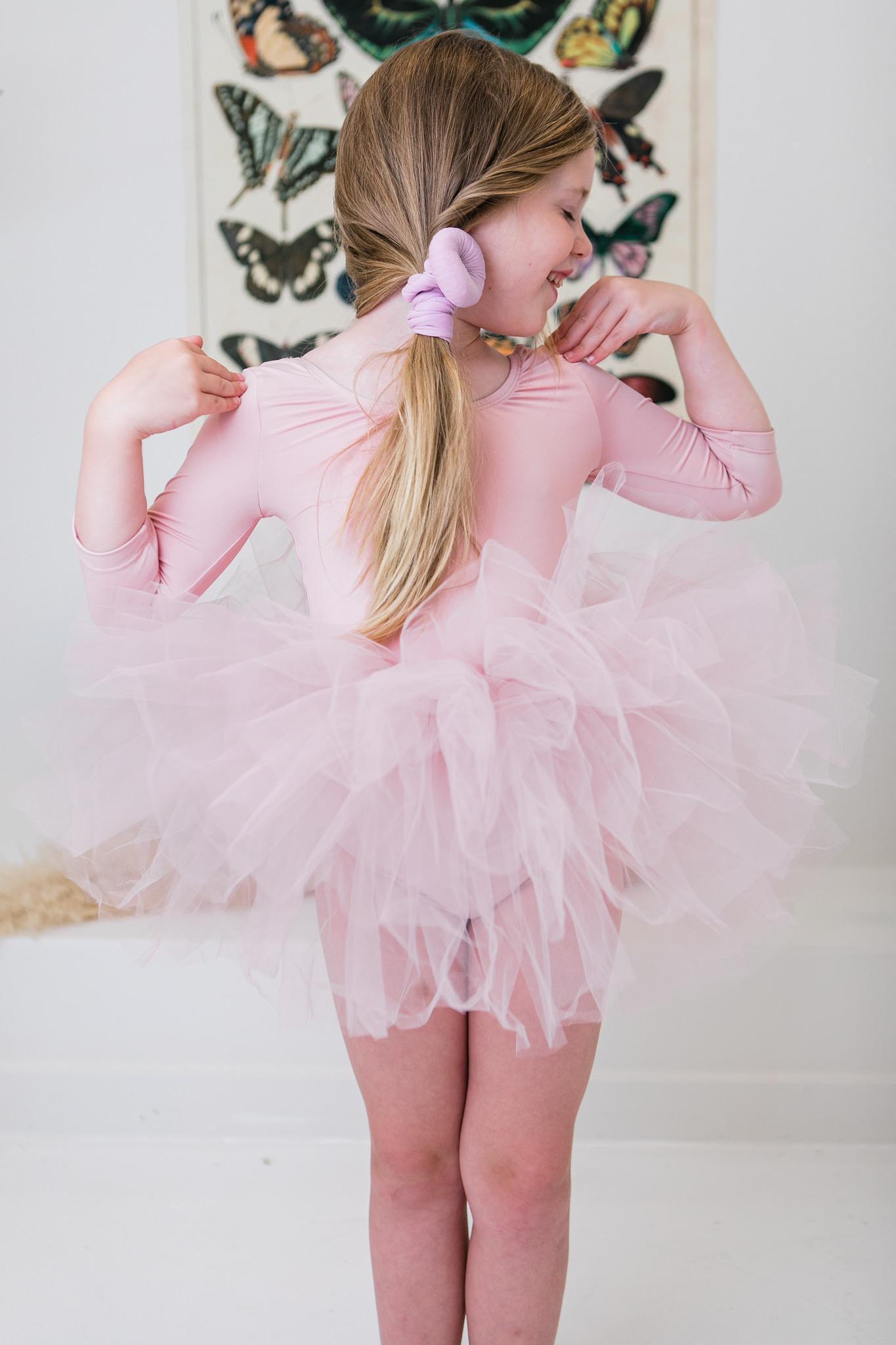 Ballet Pink 3/4 Tutu Leotard - Blissfully Lavender BoutiqueMila & Rose ®