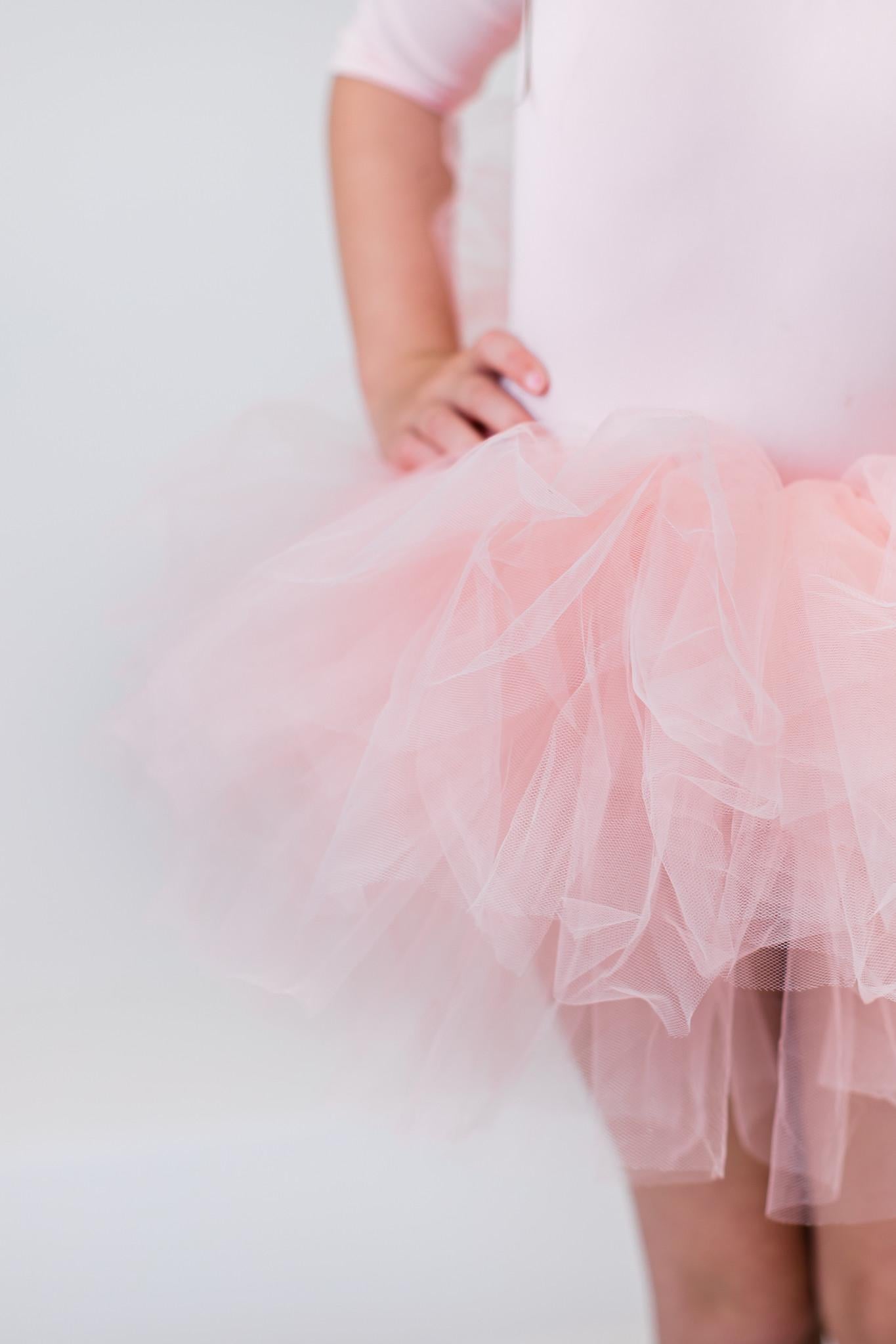 Ballet Pink 3/4 Tutu Leotard - Blissfully Lavender BoutiqueMila & Rose ®
