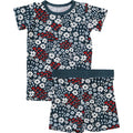 Bamboo Short Set – Americana Floral Ribbed - Blissfully Lavender BoutiqueMebie Baby