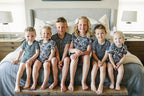 Bamboo Short Set – Americana Floral Ribbed - Blissfully Lavender BoutiqueMebie Baby