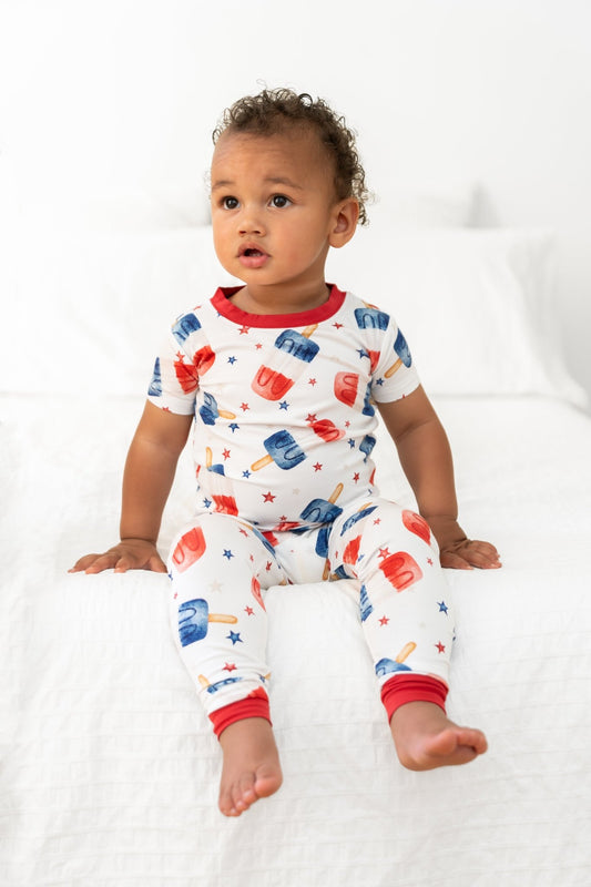 Bamboo Short - Sleeve Pajama Set - Blissfully Lavender BoutiqueHugga Babies