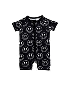 Baby Boy Electric Smiley Bamboo Shorty Romper