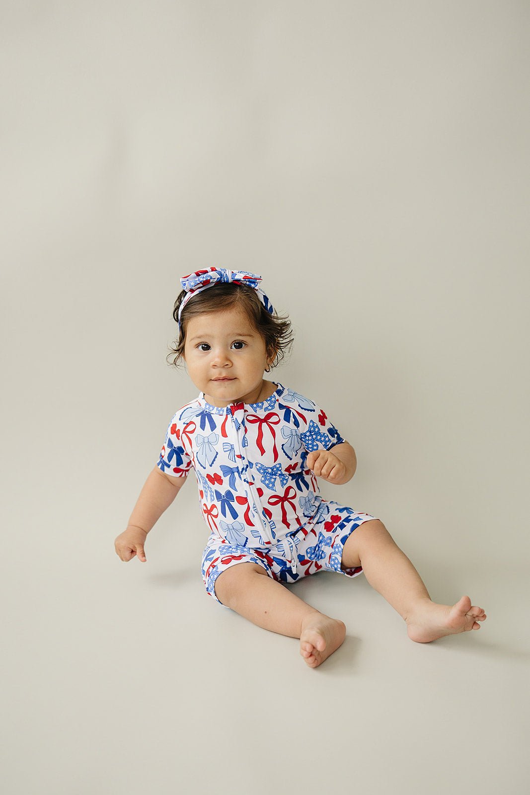 Bamboo Shorty Romper - Blissfully Lavender BoutiqueLUCKY PANDA KIDS