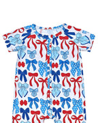 Bamboo Shorty Romper - Blissfully Lavender BoutiqueLUCKY PANDA KIDS