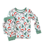 Bamboo Two Piece Set | Checkered Santa