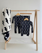 Baby Boy Electric Smiley Bamboo Zip Romper